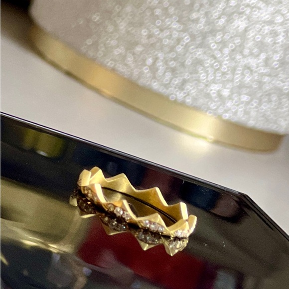 Jade Trau Clara diamond band Ring - 18K yellow gold - Picture 2 of 15